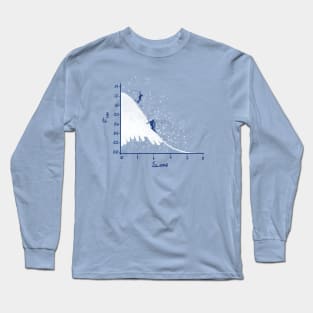 SKIING ON A GAUSSIAN SLOPE Long Sleeve T-Shirt